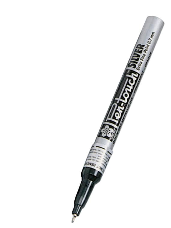 Sakura Pen-touch Extra Fine Point SILVER 