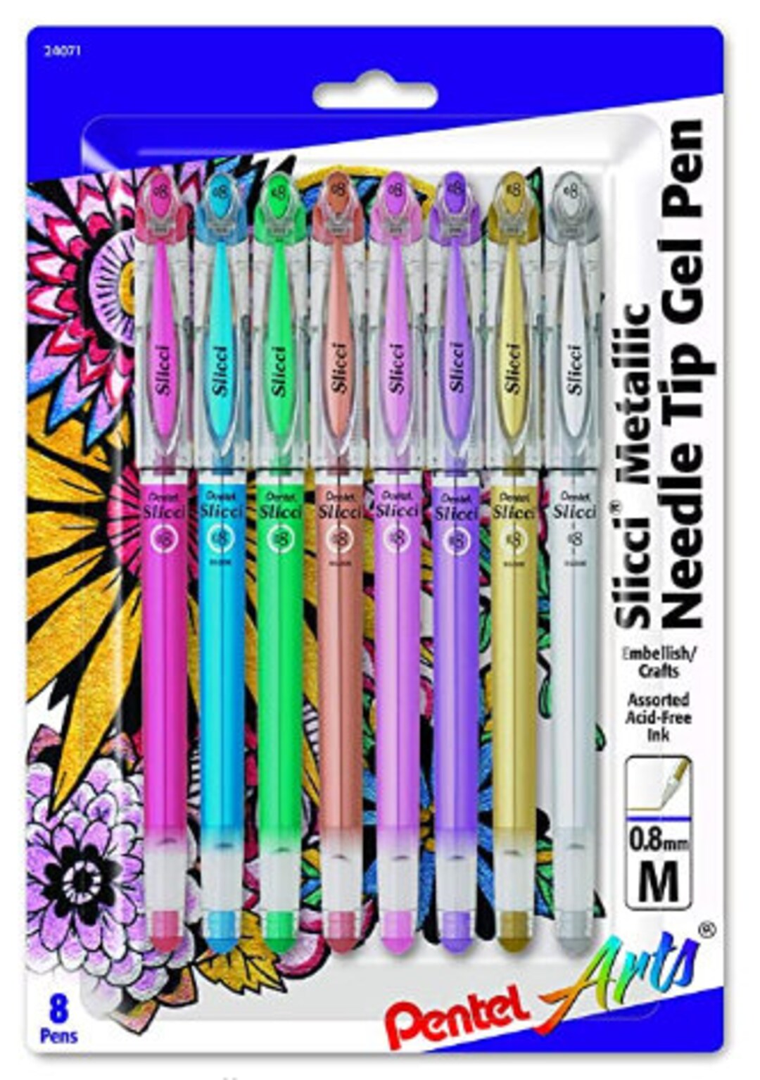 Pentel Arts METALLIC Gel Pens Assorted Colors Etsy