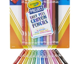 Blue Crayola Colored Pencils Set of 5 or 10 With Sharpener 