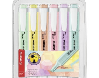 STABILO Highlighter swing cool Pastel - Wallet of 6 - Assorted Colors