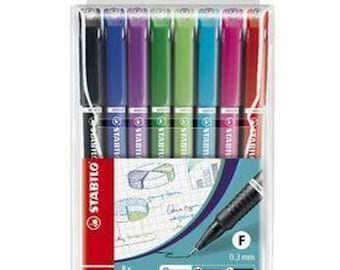 STABILO Fineliner SENSOR FINE - Wallet of 8 - Assorted Colors