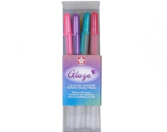 Sakura - Glaze Assorted Colors 3-D Glossy Ink Pen Set