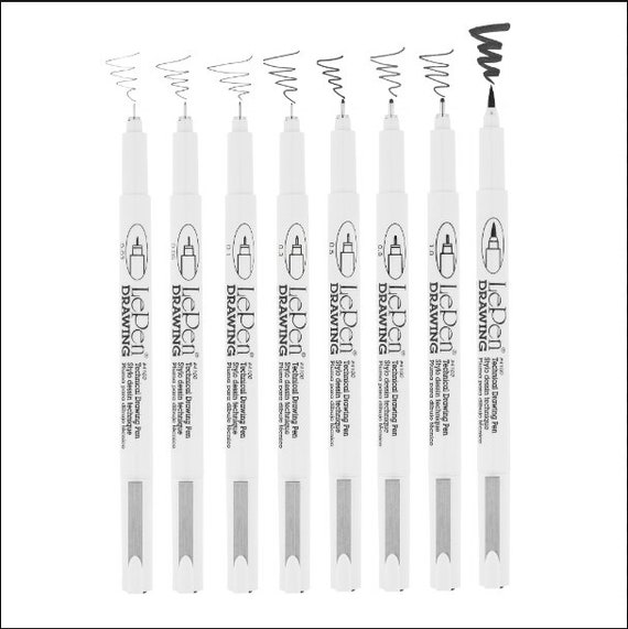 Le Pen Technical Drawing Brush Pen - Black