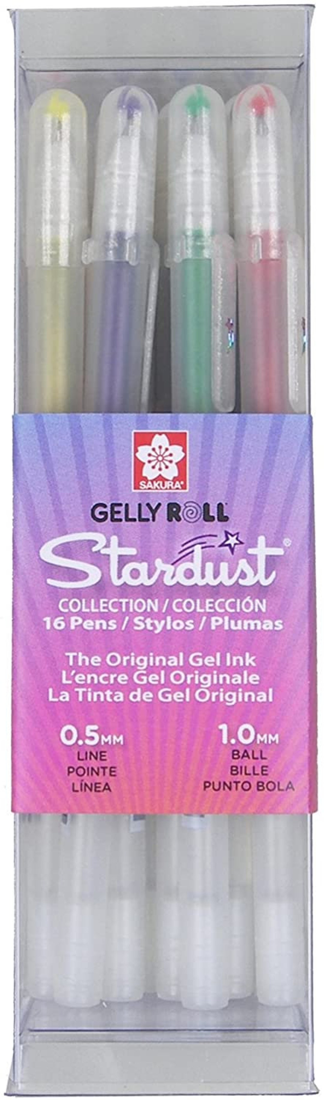 SAKURA Gelly Roll Gel Pens - Fine Point Ink Pen for Journaling, Art, or  Drawing - Classic White Ink - Assorted Point Sizes - 6 Pack