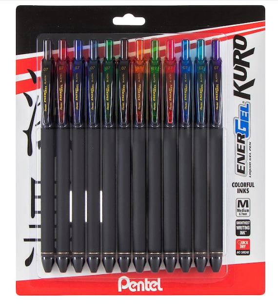PENTEL - Roller Energel Metal Slim Punta 0.7mm Fusto Nero - BL447A-A - 810035300002 - 5