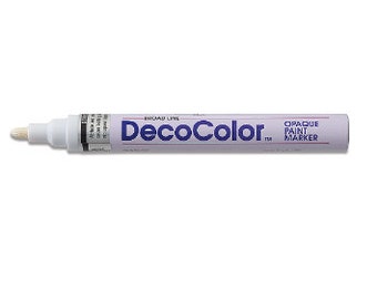 Marvy Uchida DecoColor Paint Marker, Broad Line, 3 Colors Available