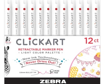 Crayola 10CT Clicks Markers, Cap Free Markers, Lid Free