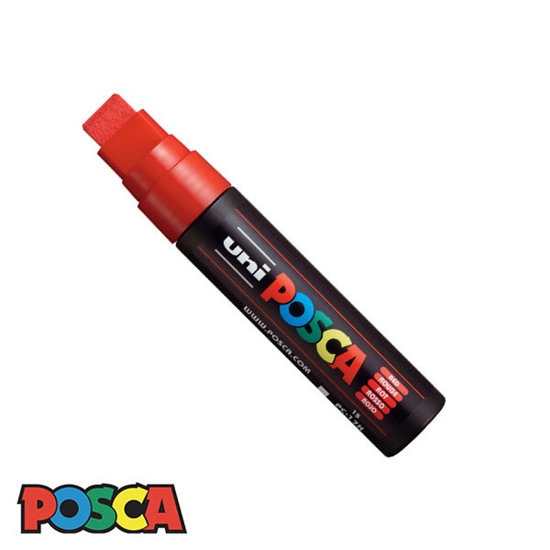 Uni-Posca PC-17K Water-based Paint Marker ~ 8 Colors Available Red