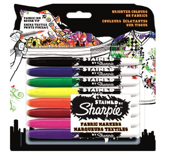 Sharpie Stained Permanent Fabric Marker 8 CT 