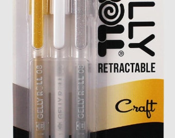 Gelly Roll Retractable Gel Pens- 08 Medium Tip