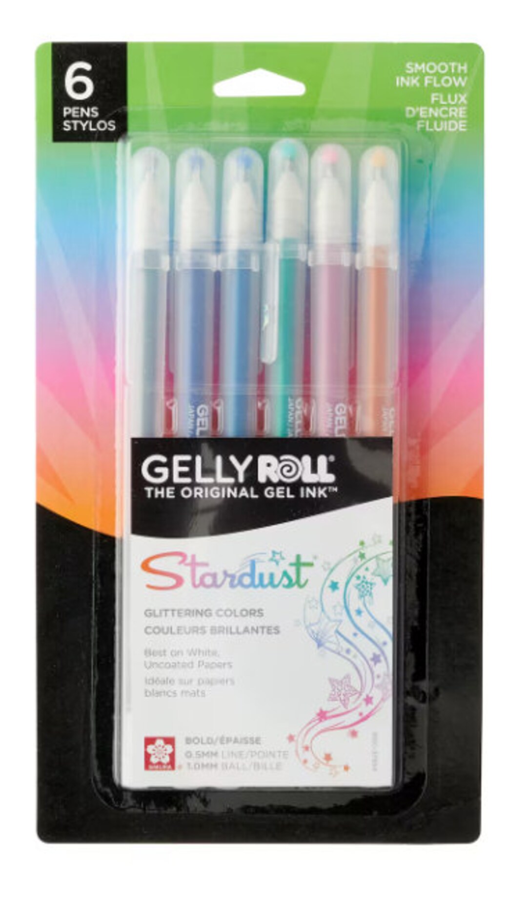 Gelly Rolls Stardust METEOR Glitter Gel Pen 6 Set Etsy