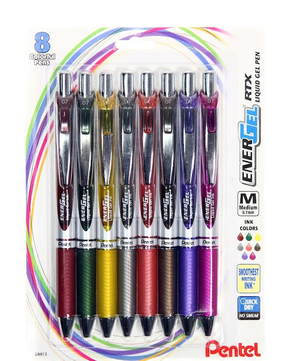 7 Pentel Hybrid Milky Liquid Gel Ink Roller K-108 Pastel Color Pen Art  Craft Assorted Colour Pens Japan Stationery 