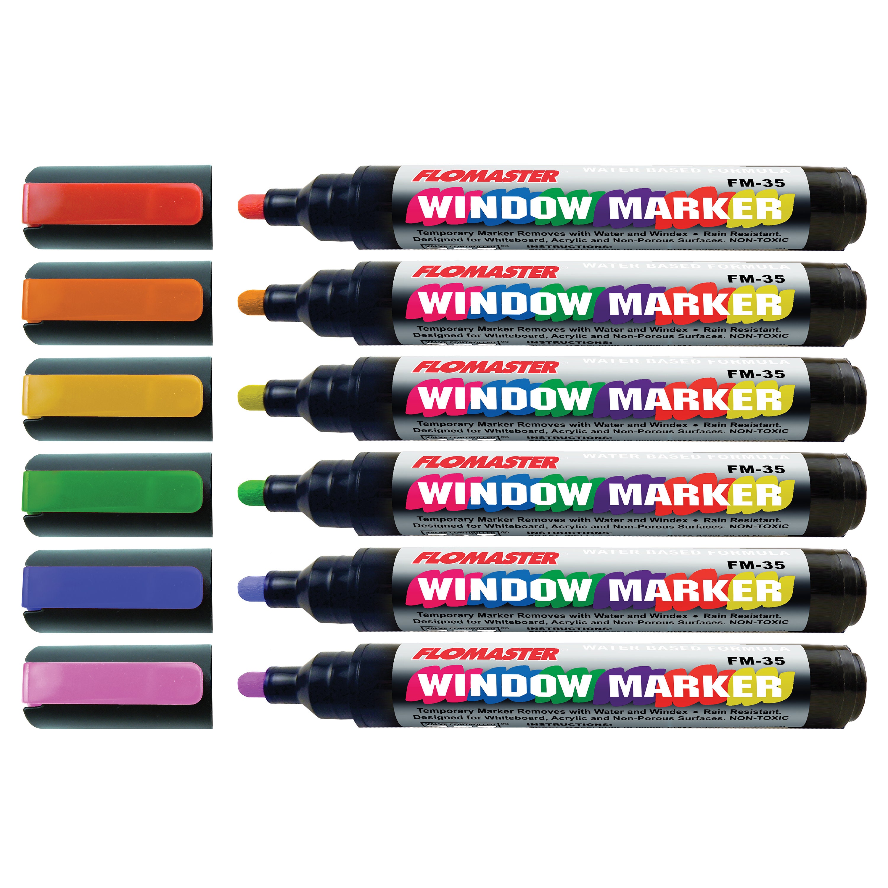 Window Marker 6-pack Colors 3.2mm Bullet Tip - Etsy