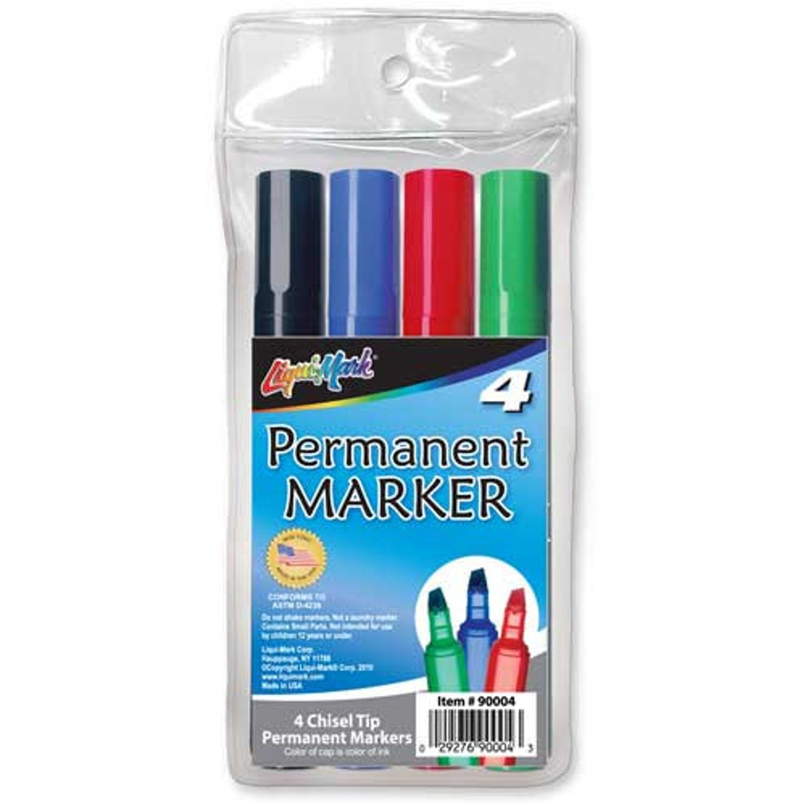 Liquimark® Permanent Markers Chisel Tip Assorted 4/PK Etsy