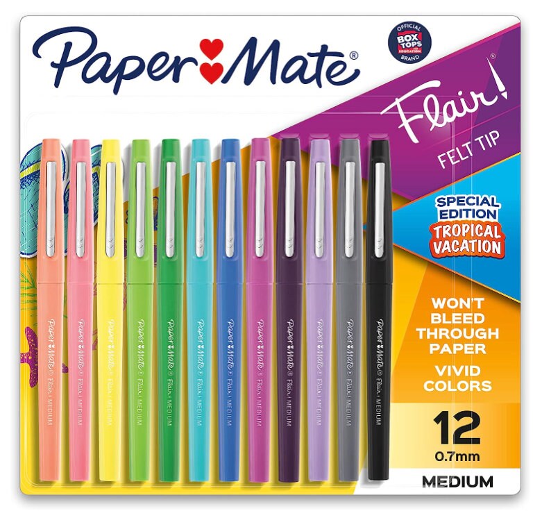 Paper Mate Flair Medium Felt Tip 4/Pkg-Metallic