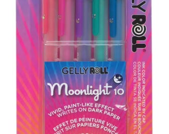 Gelly Roll Moonlight 10 Bold Point Gel Pen 5 Color Set, Dusk Colors