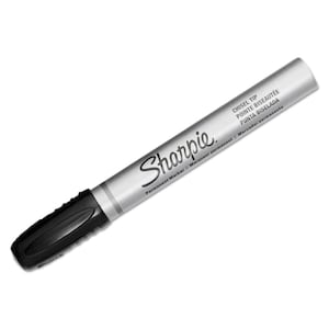 Sharpie Pro Permanent Marker, Black ~ 2 Tips Available: Chisel & Bullet Tip