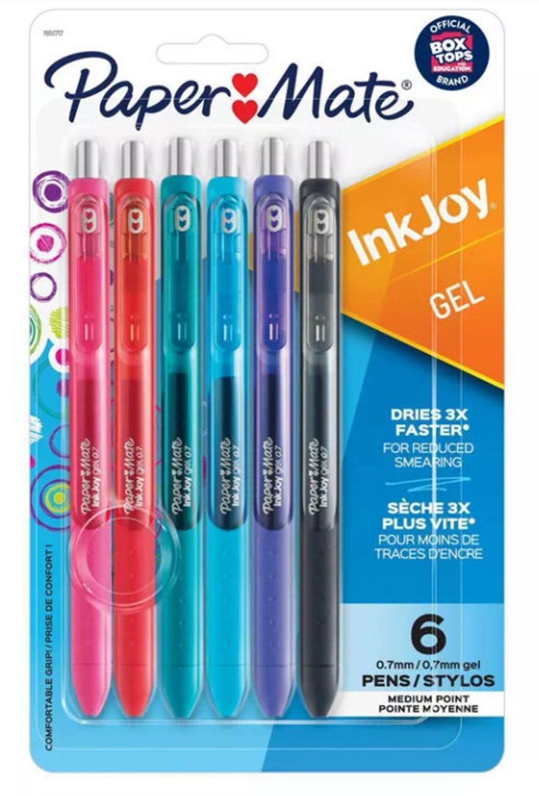 Papermate Inkjoy Gel Pens Medium Point Assorted Colors 6 Etsy