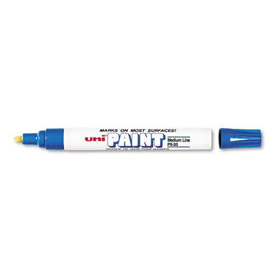  Uni Paint Marker Broad Chisel Tip PX-30 Blue : Arts, Crafts &  Sewing