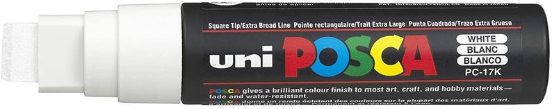Uni-Posca PC-17K Water-based Paint Marker ~ 8 Colors Available White