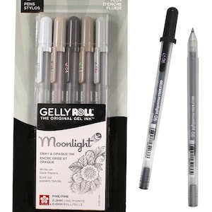 24 Coloured Gel Pens Sakura Gelly Roll Mixed Set of Assorted Colours High  Quality Stardust/metallic/moonlight Bright and Vibrant 