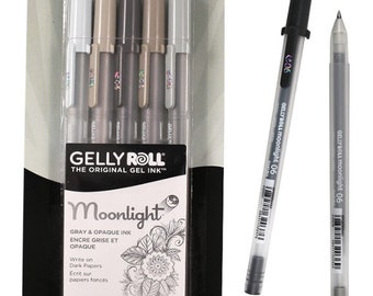 SAKURA Gelly Roll Moonlight Gel Pens, GRAYS