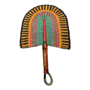 African Fan, Handwoven, Bohemian Style, African Wall Hanging