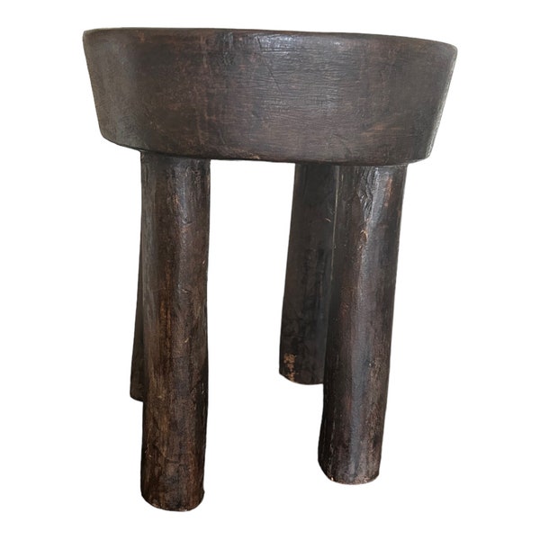 Three-leg table, Senufo stool, Plant Stand, African Stool