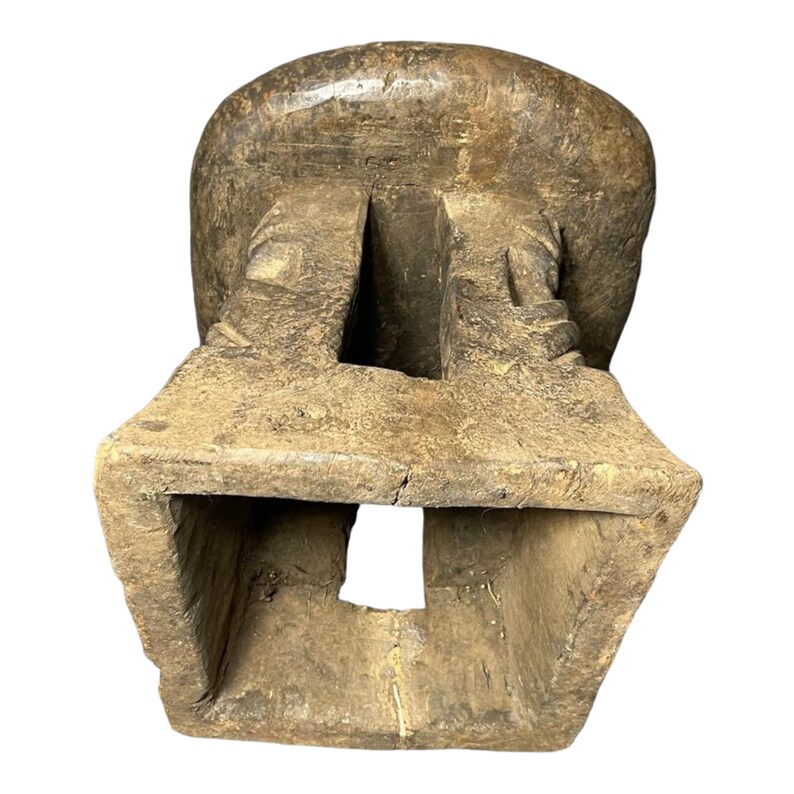 Vintage African Stool Handmade Wooden Stool Accent Home Etsy