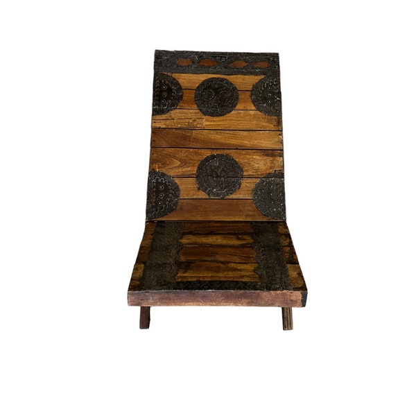 African Wood Chair, Hand-made Unique Chair