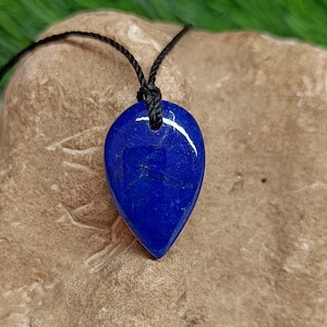 Lapis Lazuli Necklace for Men, Blue Stone Protection, Unique Gift for Him Statement Necklace, Bohemian Choker, Healing Necklace For Him Her,