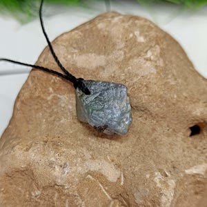 Raw Tanzanite Crystal Necklace: Natural Gemstone Pendant