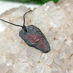 Ruby Zoisite Gemstone Pendant: Handmade Jewelry, Ruby Zoisite Jewelry, Natural Anyolite Crystal Necklace, Ruby Zoisite Necklace,
