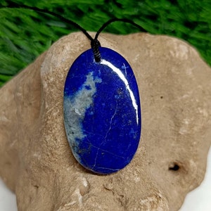 Lapis Lazuli Necklace for Men, Blue Stone Protection, Unique Gift for Him Statement Necklace, Bohemian Choker, Healing Necklace For Him Her,