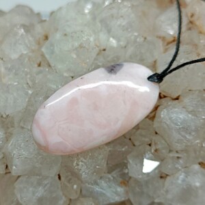 Natürliche Pink Opal Halskette: Unisex Kristall Schmuck Geschenk