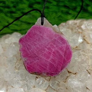 Natural Ruby Pendant Necklace: July Birthstone Jewelry