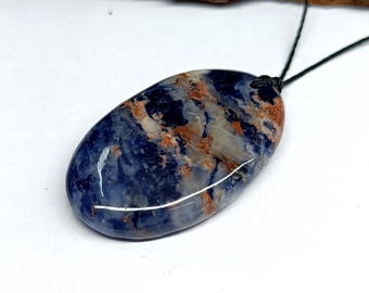 Sodalite Necklace, Sodalite Jewelry, Healing Crystal Necklace, Necklace for Men for Women Gift Relaxation Gifts for Her / Him
