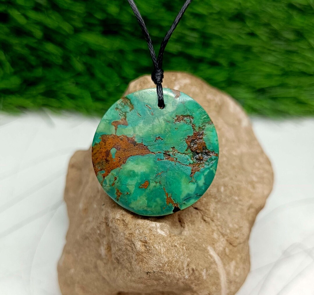 Natural Turquoise Necklace: Bohemian Protection Gemstone Choker