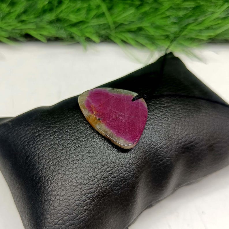 Collana con rubino naturale, ciondolo con rubino autentico, collana con rubino da uomo, collana con rubino realizzata a mano, regalo di compleanno, regalo di compleanno per lui e per lei, immagine 3