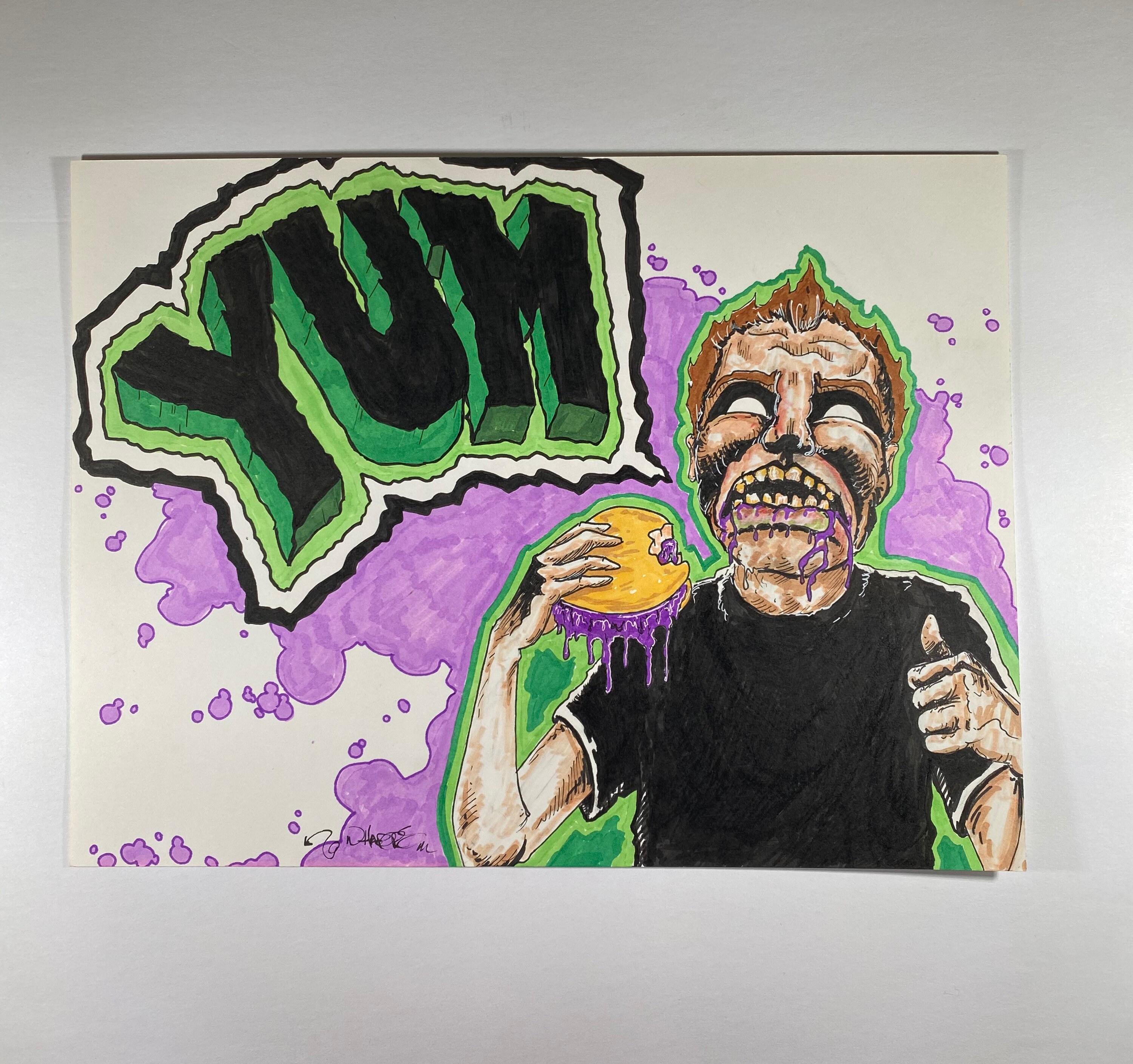 Original Marker Comic Book Illustration Art Etsy