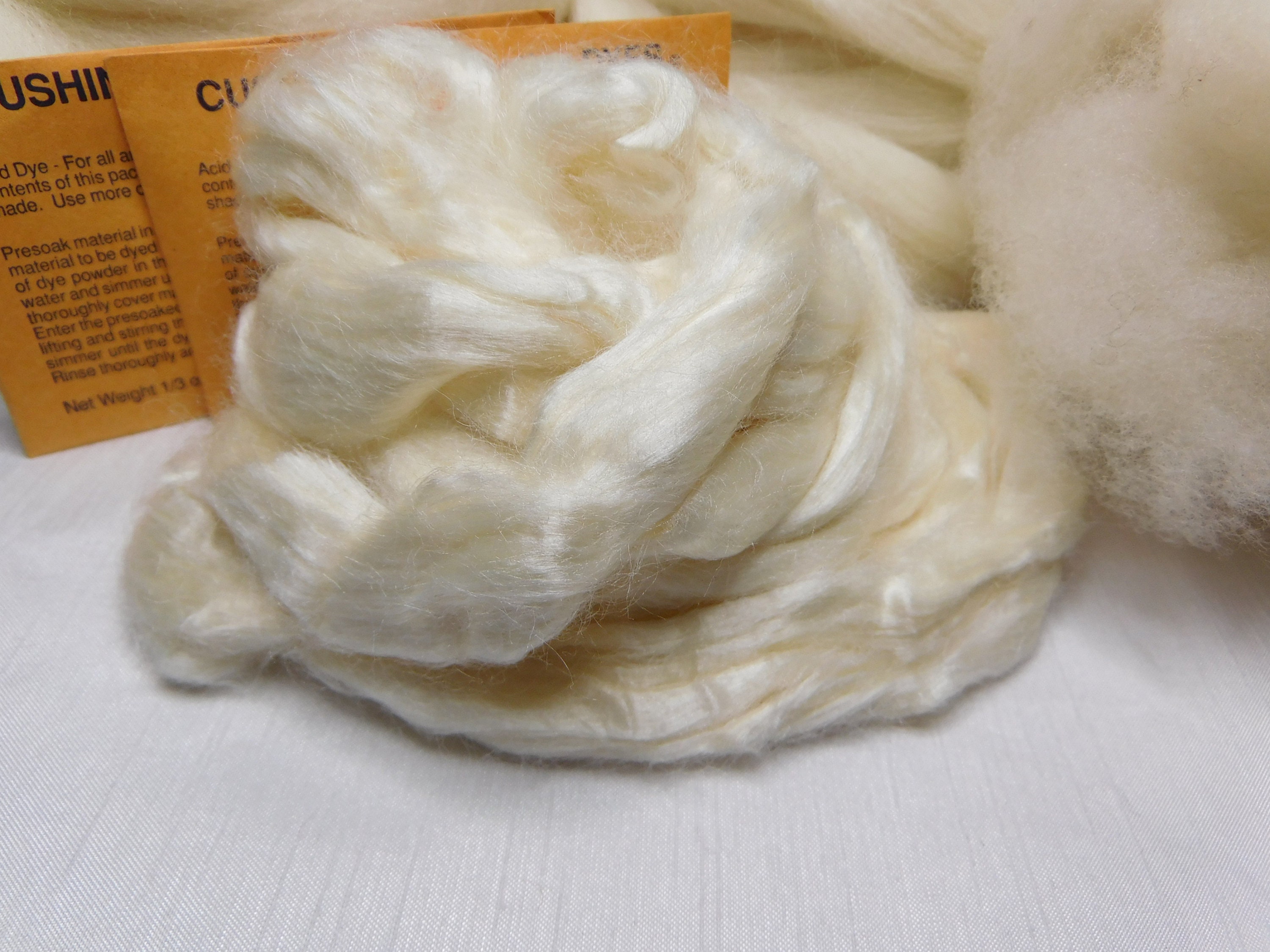 Dye Kit With Fiber and Dyes Undyed Bare Combed Top - Etsy