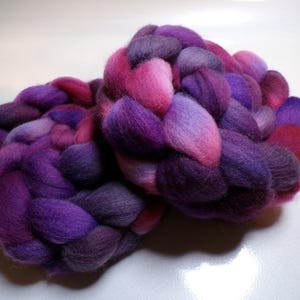 Falkland, Hand Dyed, Roving, Combed Top, for Spinning, Felting, 4 ounces