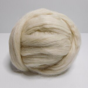 Baby Llama, Cria, White, Undyed, Bare, Combed Top, Roving, for Spinning, Felting, Crafting, 4 ounces image 7