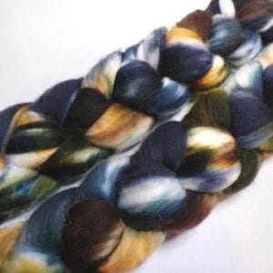 Superwash Merino and Nylon, Hand Dyed, Roving, Combed Top, for Spinning, 4 ounces