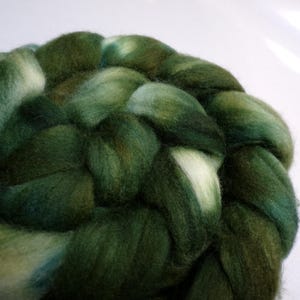Superwash Merino and Nylon, Hand Dyed, Roving, Combed Top, for Spinning, 4 ounces
