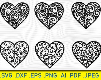Download Heart Mandala Etsy
