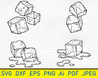 Ice Cube Png Etsy