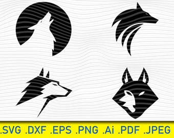 Download Wolf Vector Etsy
