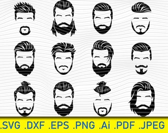 Download Hairstyle Men Svg Etsy