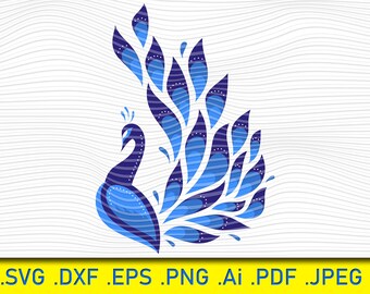 Download Layered Peacock Svg Etsy